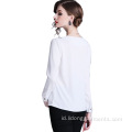 Women Office Longgar Blus/Top